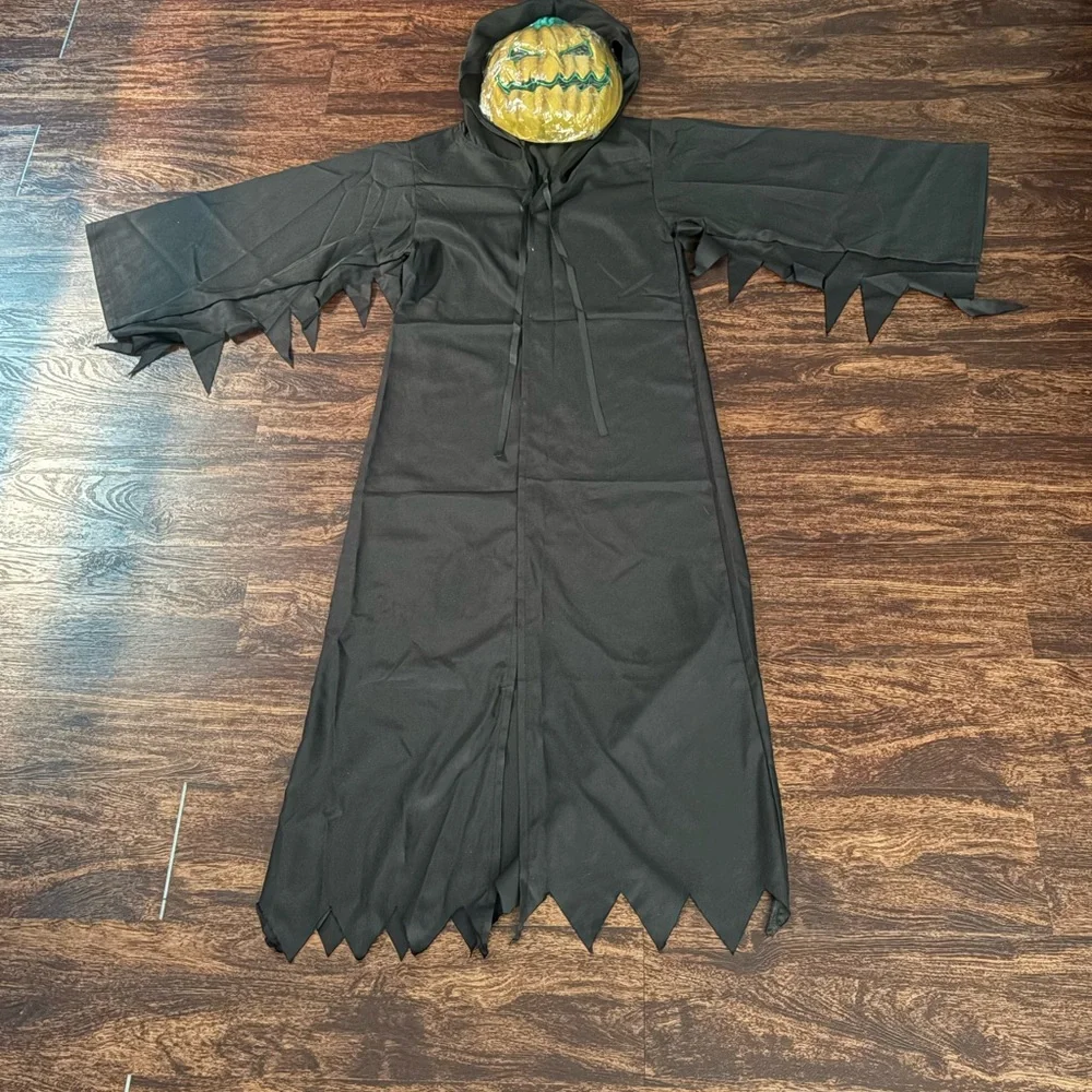 Kids Halloween Scary‎ Pumpkin Monster Ghost Costume Size 12 Youth